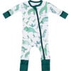 Baby Bamboo Pajamas w/ DreamCuffs®, Dino Green - Footie Pajamas - 1 - thumbnail