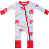 Baby Bamboo Pajamas w/ DreamCuffs®, Baseball - Footie Pajamas - 1 - thumbnail