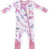 Baby Bamboo Pajamas w/ DreamCuffs®, Dino Pink - Footie Pajamas - 1 - thumbnail