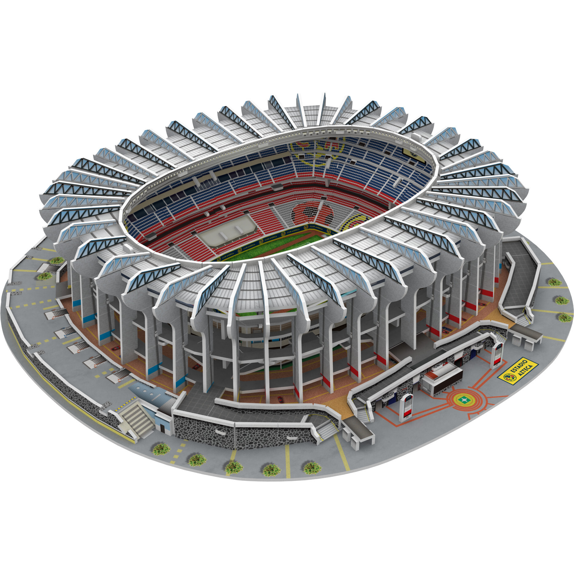 Club America Mexico Stadium 3D Puzzle - Action Figures - 1