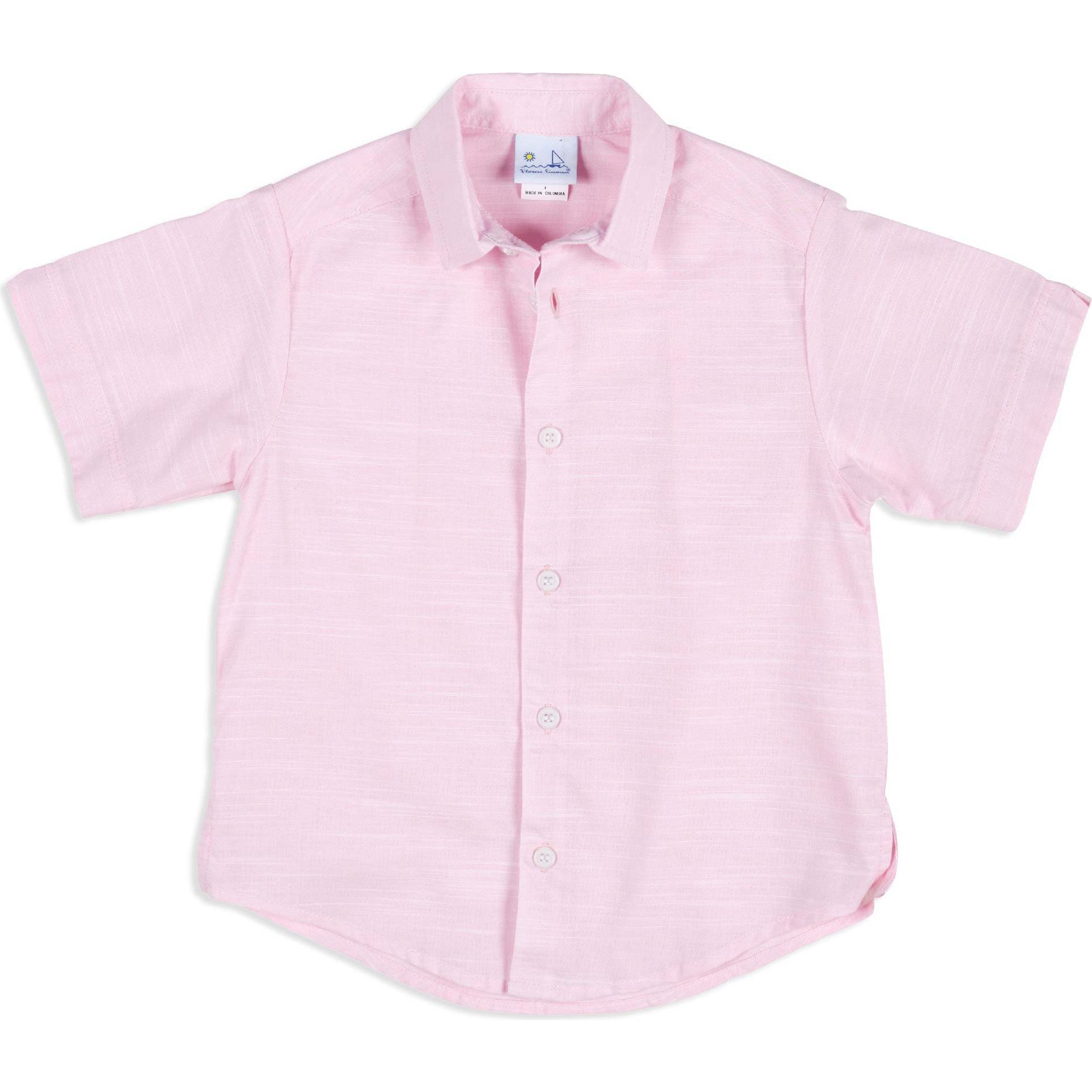 Linen Look Camp Shirt - Button Downs - 1