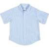 Linen Look Camp Shirt - Button Downs - 1 - thumbnail