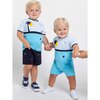 Knit Short Set With Ocean Scene - Mixed Apparel Set - 3