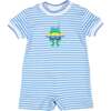 Stripe Knit Shortall With Frog - Rompers - 1 - thumbnail