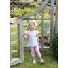Floral Print Top with Capri Leggings - Mixed Apparel Set - 2