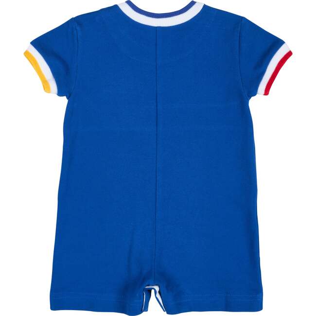 Pique Knit Shortall With Sailboat - Rompers - 4