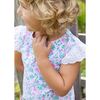 Floral Print Top with Capri Leggings - Mixed Apparel Set - 3