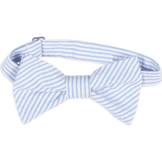 Stripe Seersucker Adjustable Bow Tie