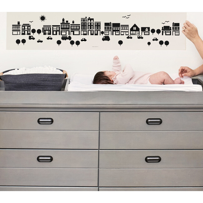 Black & White Newborn City Decal - Wall Décor - 3
