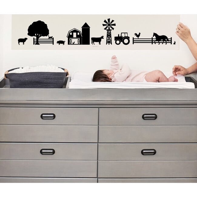 Black & White Newborn Farm Decal - Wall Décor - 2