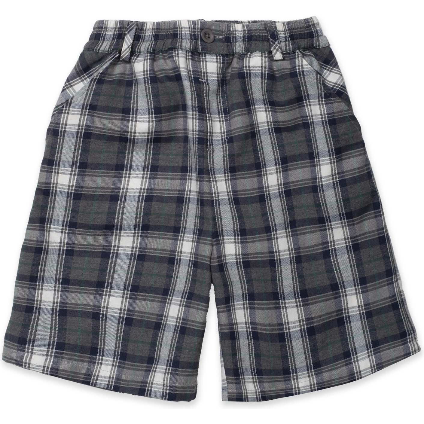 Play Cargo Shorts in Grey Plaid - Shorts - 1
