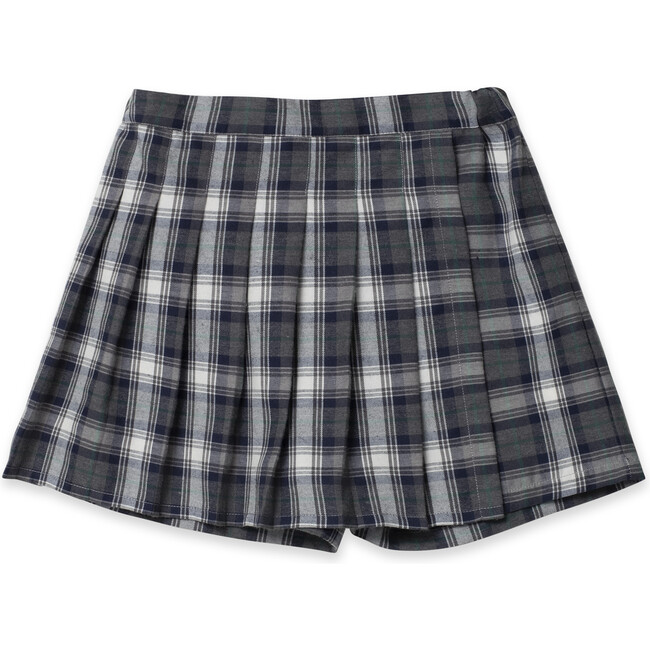 Play Pleated Skort in Grey Plaid