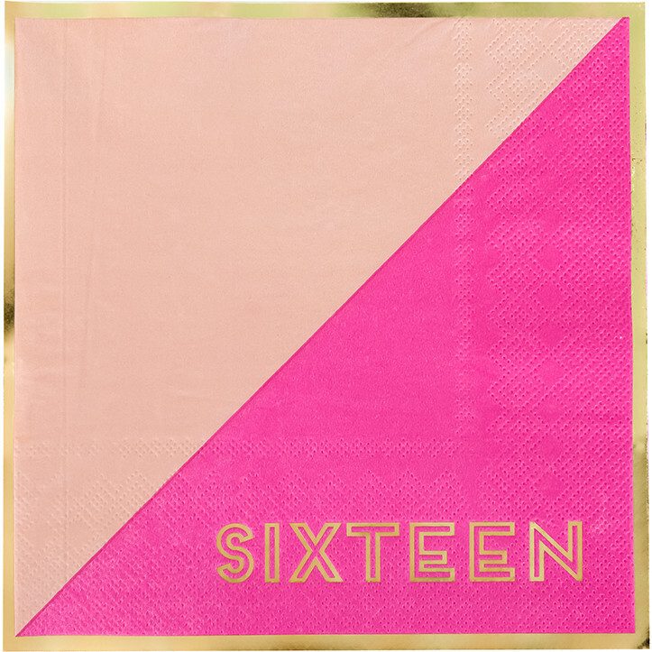 Sweet 16 Large Napkins - Tableware - 1