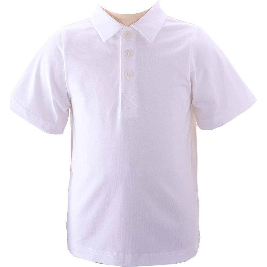 Polo Shirt, White - Polo Shirts - 1