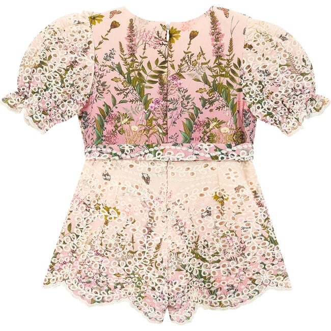 Chiara Embroidered Romper (Baby), Floral - Rompers - 2