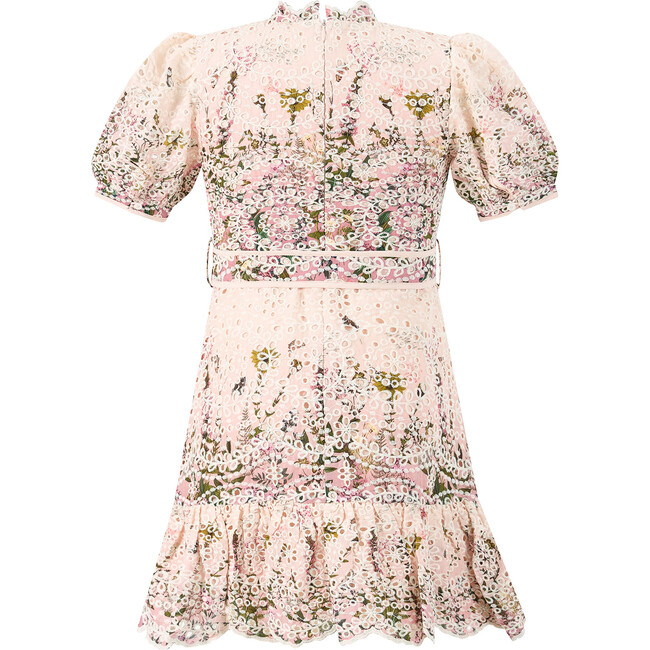 Chiara Embroidered Mini Dress, Floral - Dresses - 2