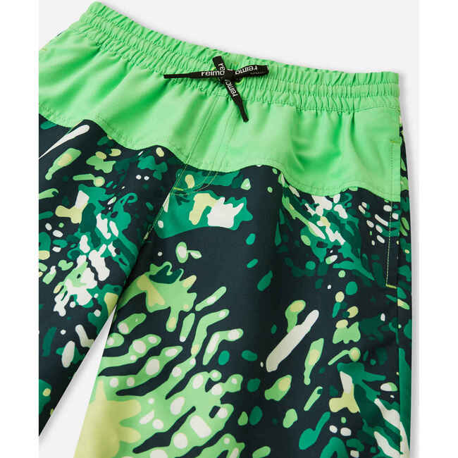 Papaija Beach Shorts, Summer Green - Swim Trunks - 3