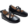 Charmed Cross Banded Ribbon Flats, Black - Mary Janes - 1 - thumbnail