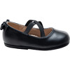 Charmed Cross Banded Ribbon Flats, Black - Mary Janes - 2