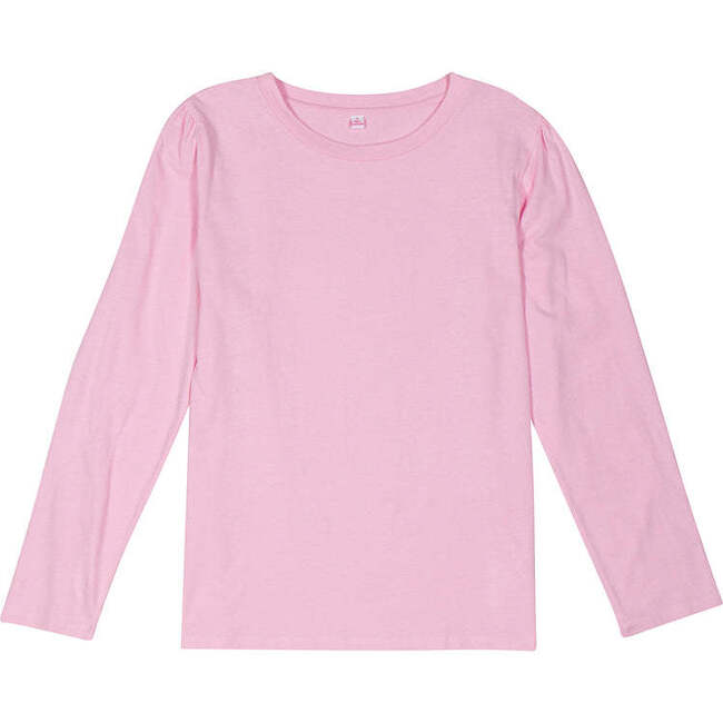 Women's Pink Jersey Long Sleeve Top - Pajamas - 1