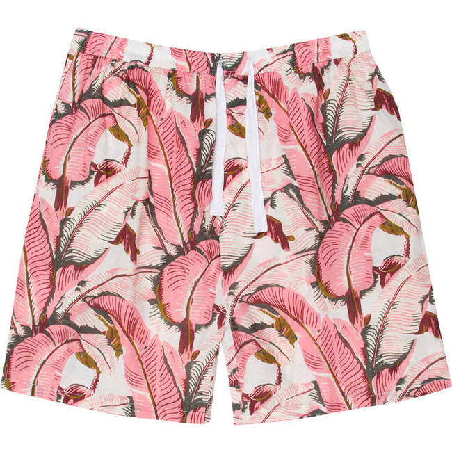 Men's Martinique® Pink Banana Leaf Sleep Shorts - Pajamas - 1