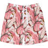 Men's Martinique® Pink Banana Leaf Sleep Shorts - Pajamas - 1 - thumbnail