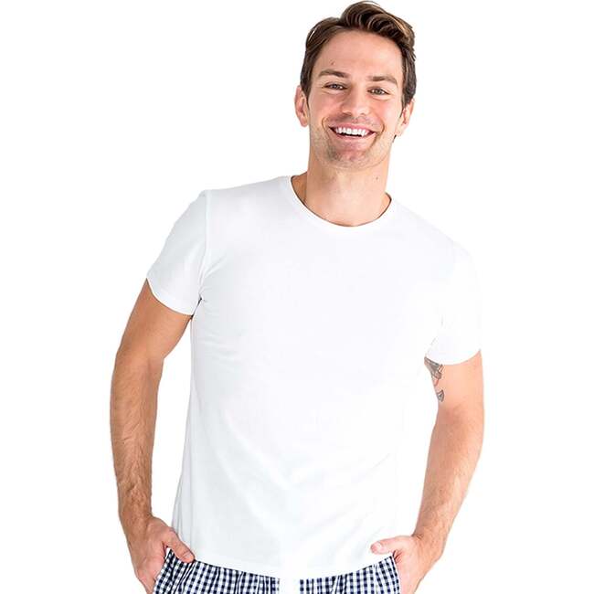 Men's White Jersey T-Shirt - Pajamas - 1