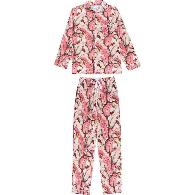 Men's Martinique® Pink Banana Leaf Long PJ Set