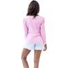 Women's Pink Jersey Long Sleeve Top - Pajamas - 5