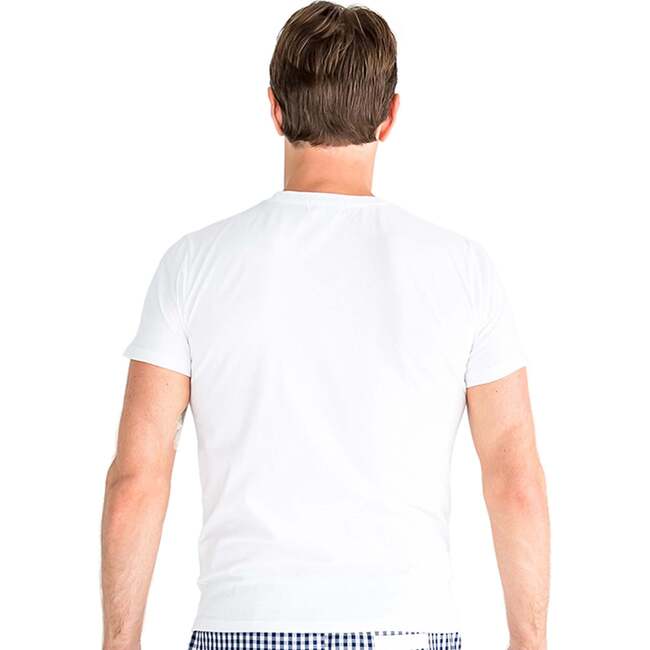 Men's White Jersey T-Shirt - Pajamas - 4