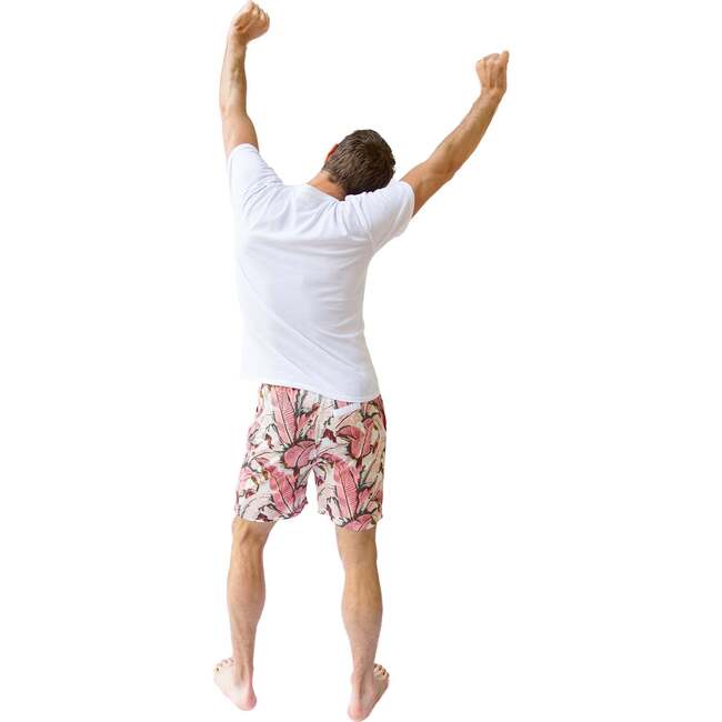 Men's Martinique® Pink Banana Leaf Sleep Shorts - Pajamas - 6