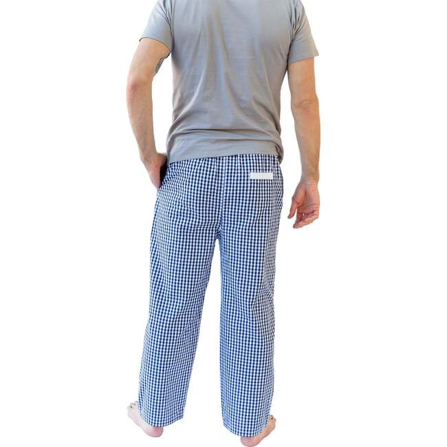 Men's Hepburn Gingham Navy PJ Pants - Pajamas - 6