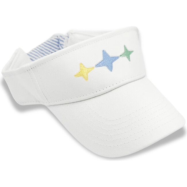 Pastel Stars Visor, White