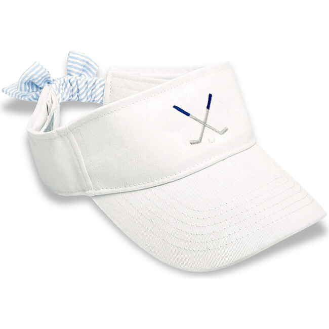 Golf Clubs Bow Visor, White