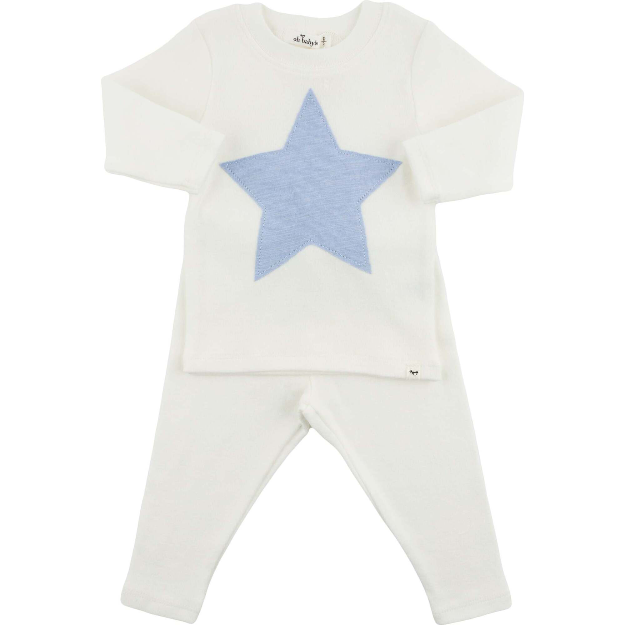 Star Fog Slub Two Piece Set, Cream - Mixed Apparel Set - 1