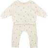 Mini Sailboats Brooklyn Boxy Jogger Set, Milk - Mixed Apparel Set - 1 - thumbnail