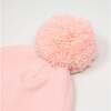 Pale Pink Pom Hat, Pale Pink - Hats - 2