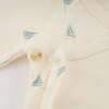 Mini Sailboats Kimono Set, Milk - Mixed Apparel Set - 3