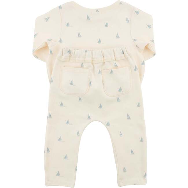 Mini Sailboats Brooklyn Boxy Jogger Set, Milk - Mixed Apparel Set - 3