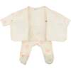 Mini Butterflies Pink Kimono Set, Milk - Mixed Apparel Set - 2