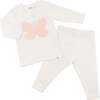 Butterfly Pink/Pink Silver Tulle Two Piece Set, Cream - Mixed Apparel Set - 3