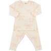 Big Bows Pink Two Piece Set, Milk - Mixed Apparel Set - 1 - thumbnail