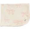 Big Bows Pink Lovey Blanket, Milk - Blankets - 1 - thumbnail