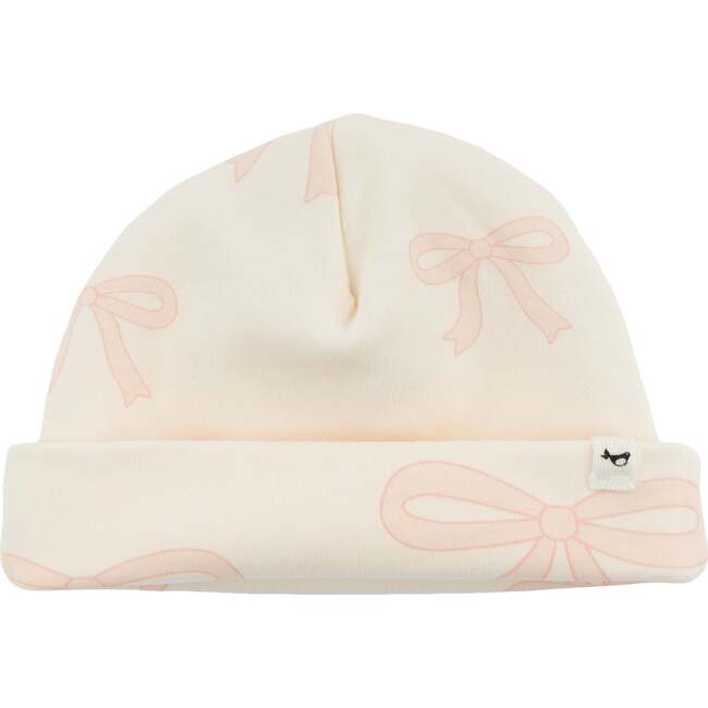 Bows Pink Hat, Milk - Hats - 2