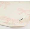 Big Bows Pink Lovey Blanket, Milk - Blankets - 3