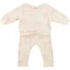 Big Bows Pink Brooklyn Boxy Jogger Set, Milk - Mixed Apparel Set - 1 - thumbnail