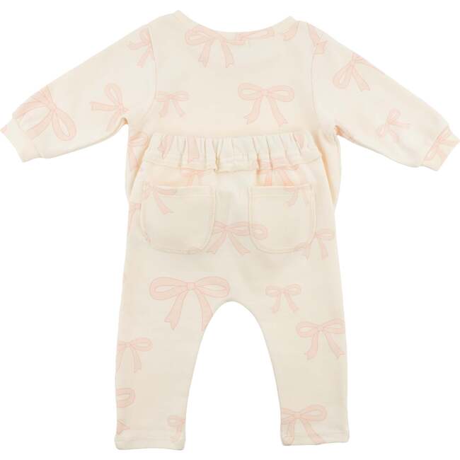 Big Bows Pink Brooklyn Boxy Jogger Set, Milk - Mixed Apparel Set - 3