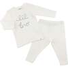 "lil bro" Fog Two Piece Set, Cream - Mixed Apparel Set - 3