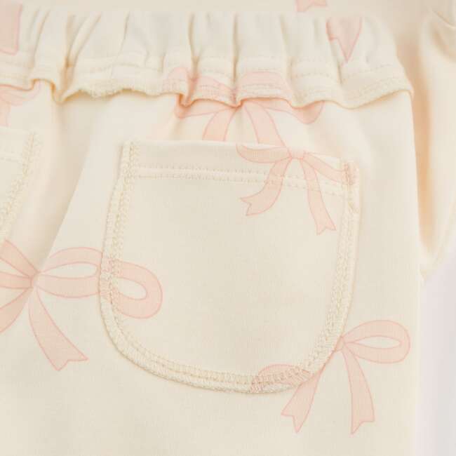Big Bows Pink Brooklyn Boxy Jogger Set, Milk - Mixed Apparel Set - 5