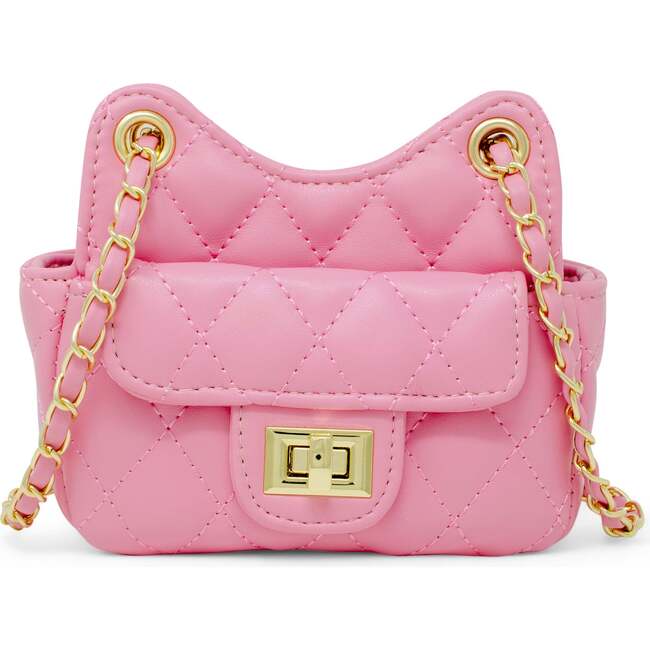 Girls Tiny Quilted Treasure Purse, Pink